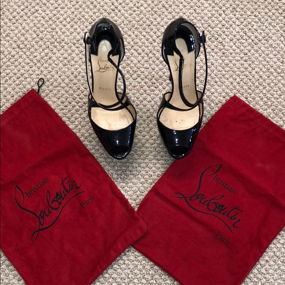 Christian Louboutin Exagona 160 patent